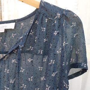 Loft short sleeve blouse